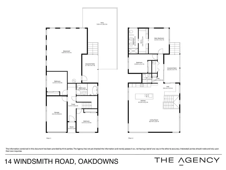 Floorplan of Homely house listing, 14 Windsmith Road, Oakdowns TAS 7019