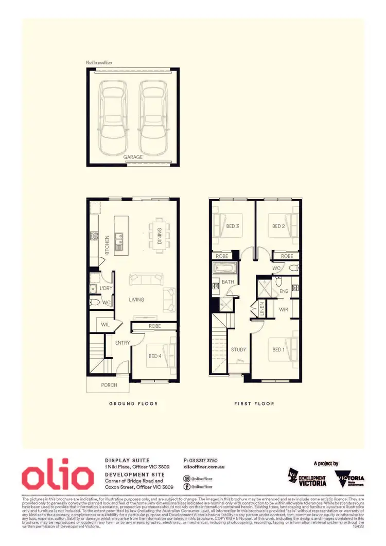 Floorplan of Homely townhouse listing, Lot 205 Frit Lane, Officer VIC 3809