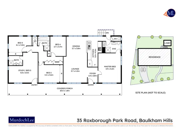 Floorplan of Homely house listing, 35 Roxborough Park Road, Baulkham Hills NSW 2153