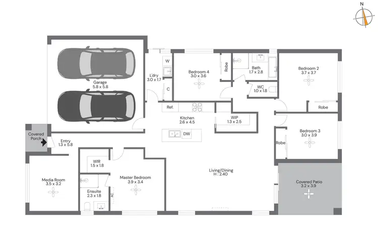 Floorplan of Homely house listing, Address available on request