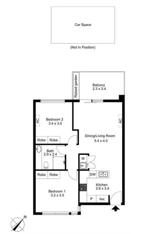Floorplan of Homely unit listing, 23/1-5 Taylor Avenue, Aspendale VIC 3195