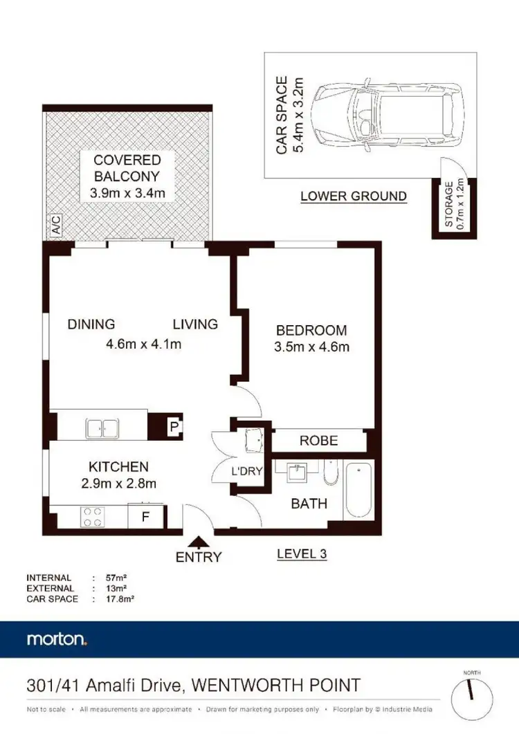 Floorplan of Homely apartment listing, 301/41 Amalfi Drive, Wentworth Point NSW 2127