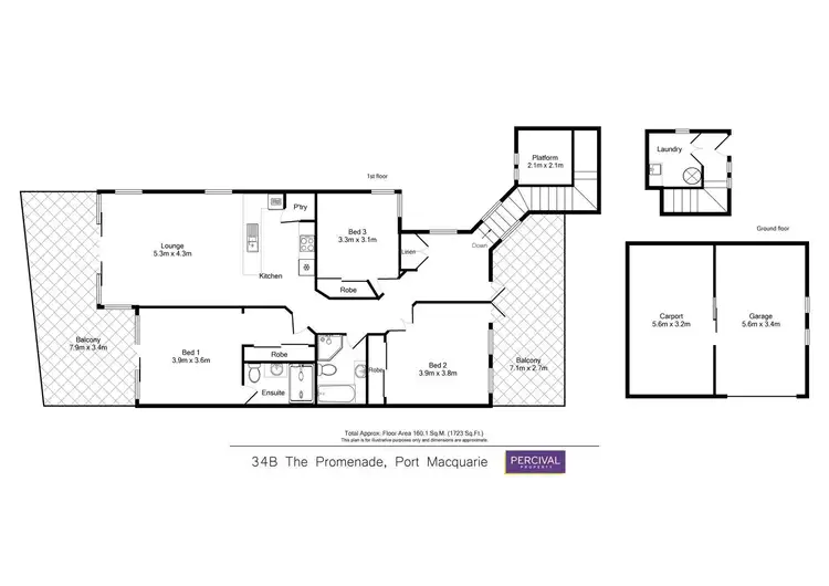 Floorplan of Homely townhouse listing, 34b The Promenade, Port Macquarie NSW 2444