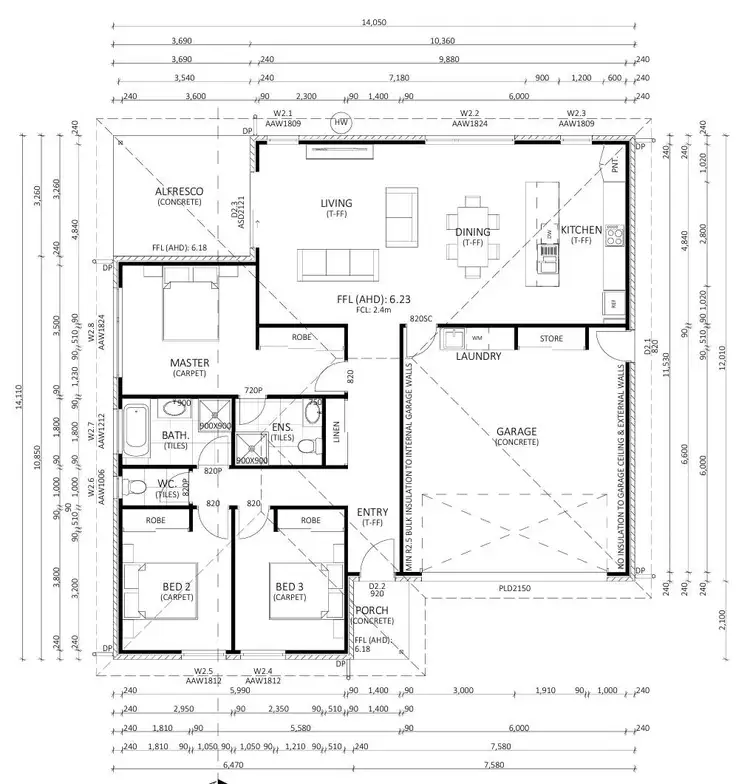 Floorplan of Homely unit listing, 2/68 Anne Street, George Town TAS 7253