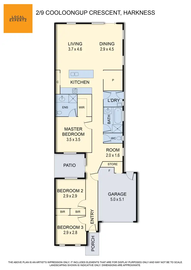 Floorplan of Homely house listing, 2/9 Cooloongup Crescent, Harkness VIC 3337