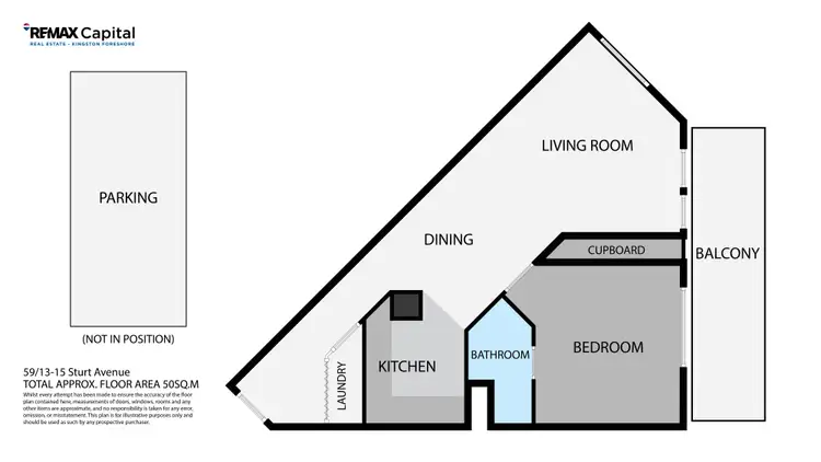 Floorplan of Homely unit listing, 59/13-15 Sturt Avenue, Griffith ACT 2603