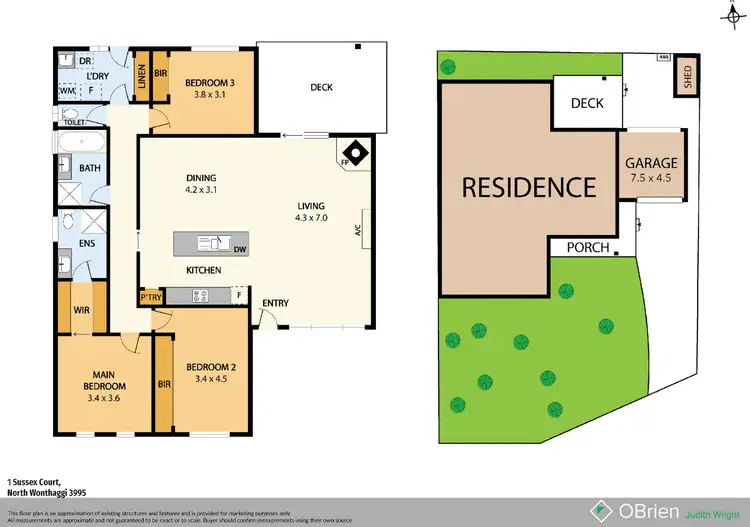 Floorplan of Homely house listing, 1 Sussex Court, North Wonthaggi VIC 3995