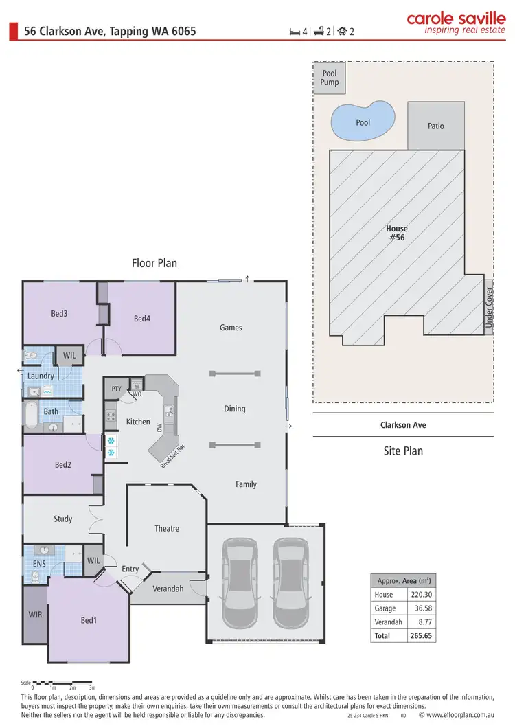 Floorplan of Homely house listing, 56 Clarkson Avenue, Tapping WA 6065
