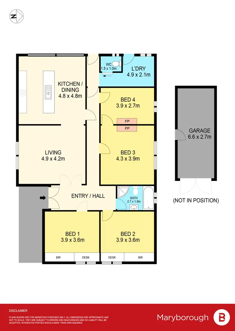Floorplan of Homely house listing, 27 Faraday Street, Avoca VIC 3467