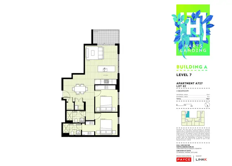 Floorplan of Homely apartment listing, 727/1-39 Lord Sheffield Circuit, Penrith NSW 2750