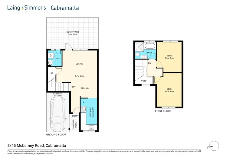 Floorplan of Homely townhouse listing, 3/45 Mcburney Road, Cabramatta NSW 2166