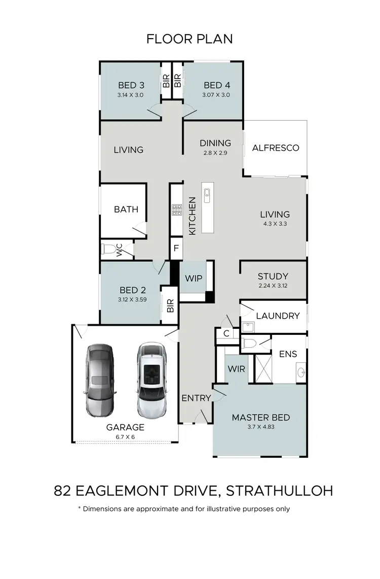 Floorplan of Homely house listing, 82 Eaglemont Drive, Strathtulloh VIC 3338