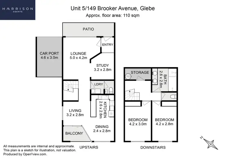 Floorplan of Homely townhouse listing, 5/149 Brooker Avenue Highway, Glebe TAS 7000