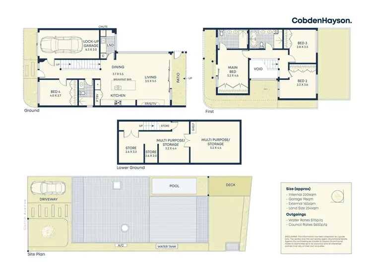 Floorplan of Homely semi-detached listing, 4 Curtin Avenue, Abbotsford NSW 2046