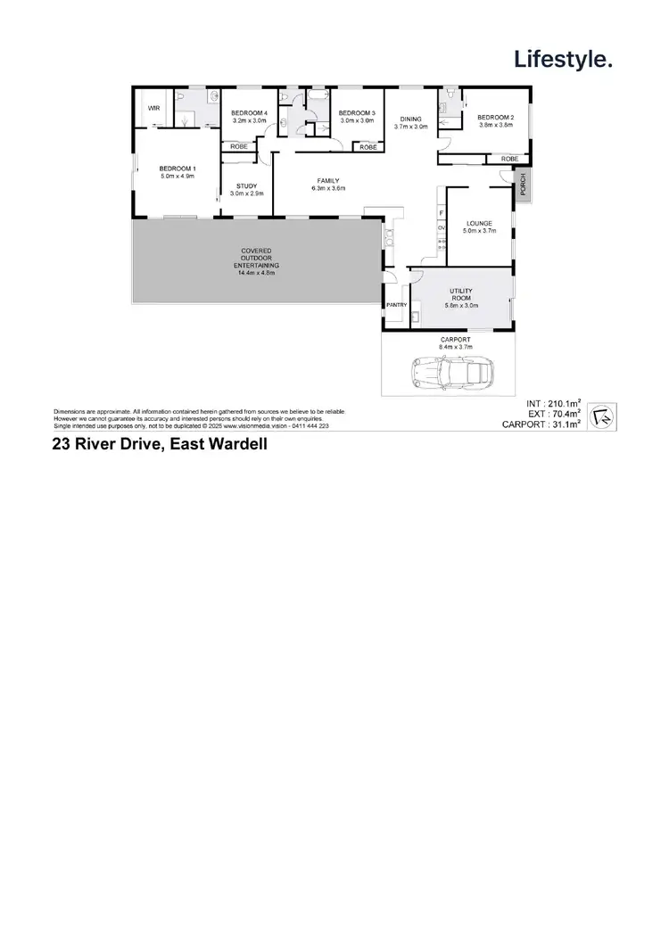 Floorplan of Homely house listing, 23 River Drive, East Wardell NSW 2477