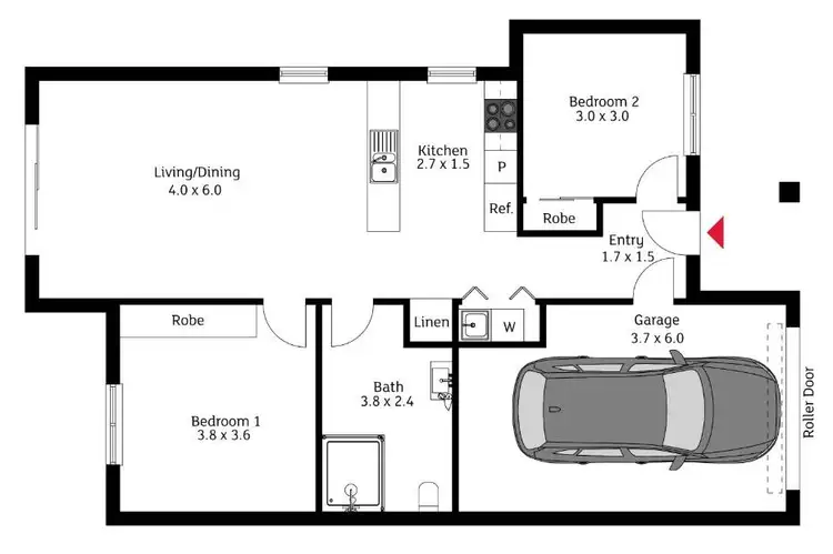 Floorplan of Homely townhouse listing, 3/139 Macfarlane Burnet Avenue, Macgregor ACT 2615