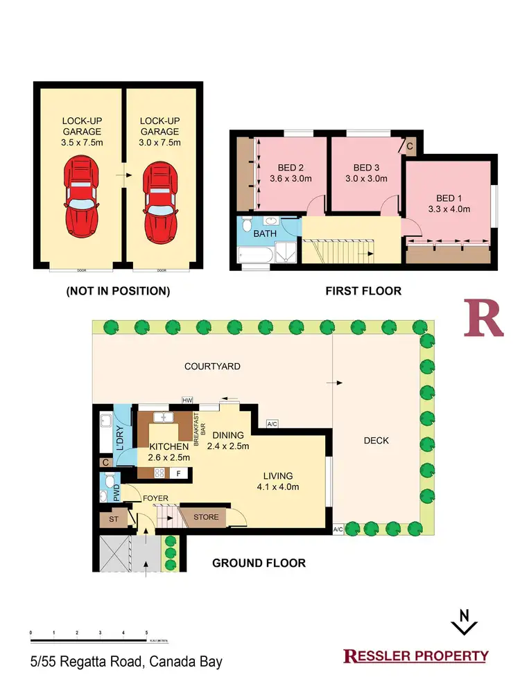 Floorplan of Homely townhouse listing, 5/55 Regatta Road, Canada Bay NSW 2046