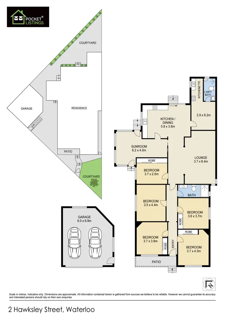 Floorplan of Homely house listing, 2 Hawksley Street, Waterloo NSW 2017