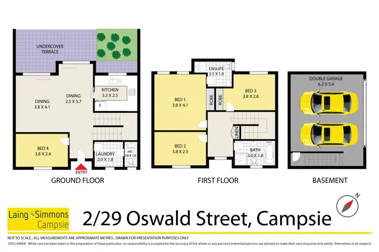 Floorplan of Homely townhouse listing, 2/29 Oswald Street, Campsie NSW 2194