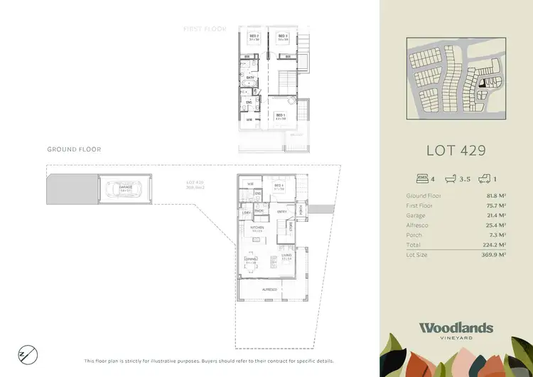 Floorplan of Homely house listing, 8 Dianella Street, Vineyard NSW 2765