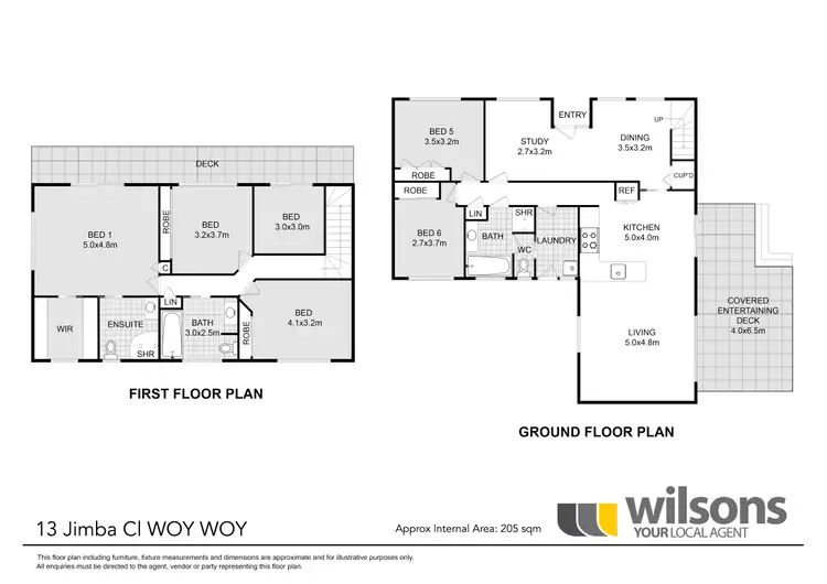 Floorplan of Homely house listing, 13 Jimba Close, Woy Woy NSW 2256