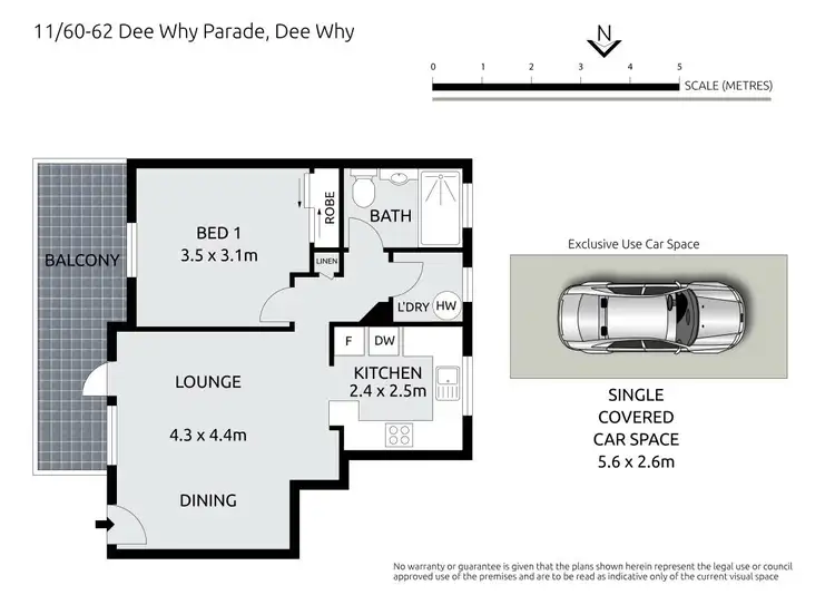 Floorplan of Homely apartment listing, 11/60-62 Dee Why Parade, Dee Why NSW 2099