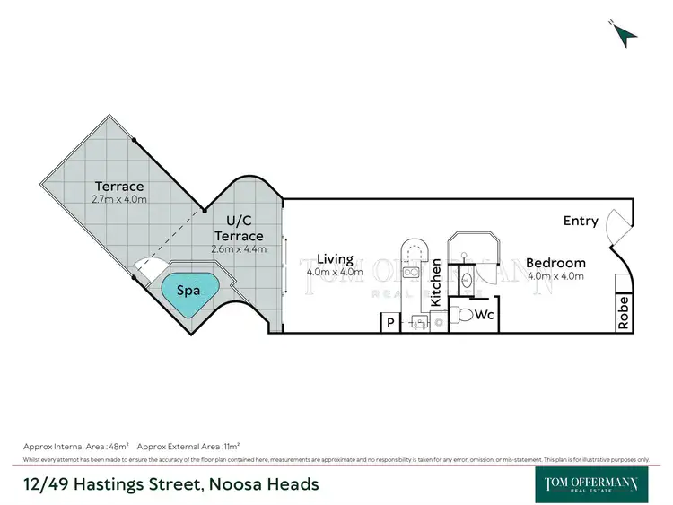 Floorplan of Homely unit listing, 12/49 Hastings Street, Noosa Heads QLD 4567