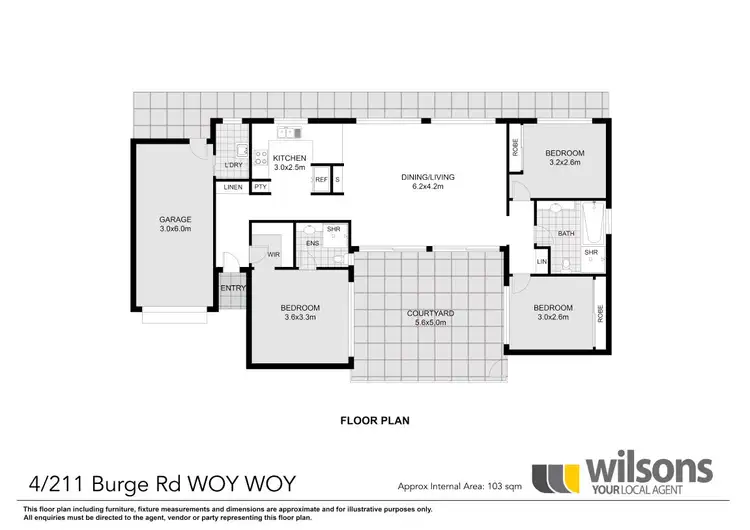 Floorplan of Homely villa listing, 4/211 Burge Road, Woy Woy NSW 2256