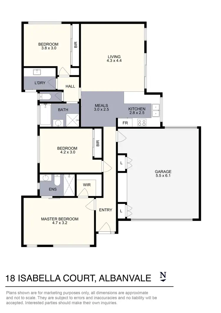 Floorplan of Homely house listing, 18 Isabella Court, Albanvale VIC 3021