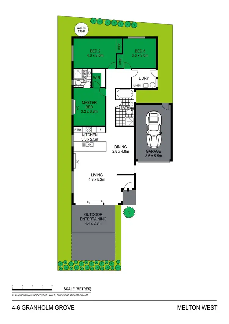 Floorplan of Homely unit listing, 4/6 Granholm Grove, Harkness VIC 3337