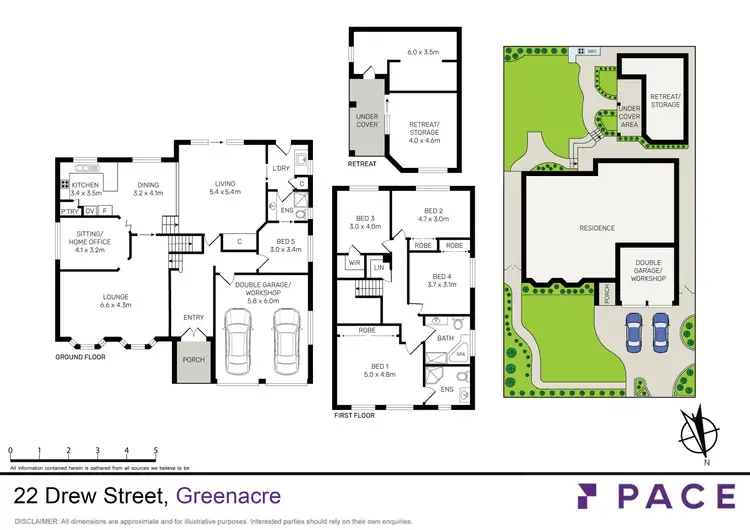 Floorplan of Homely house listing, 22 Drew Street, Greenacre NSW 2190