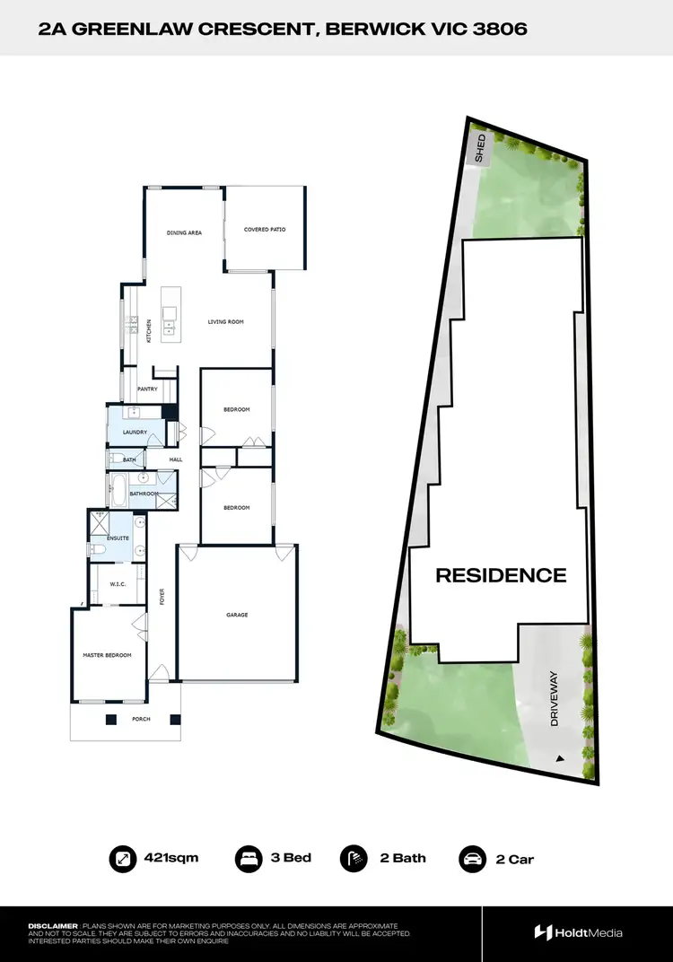 Floorplan of Homely house listing, 2A Greenlaw Crescent, Berwick VIC 3806