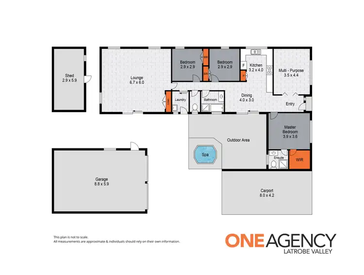 Floorplan of Homely house listing, 30 Morgan Drive, Traralgon VIC 3844