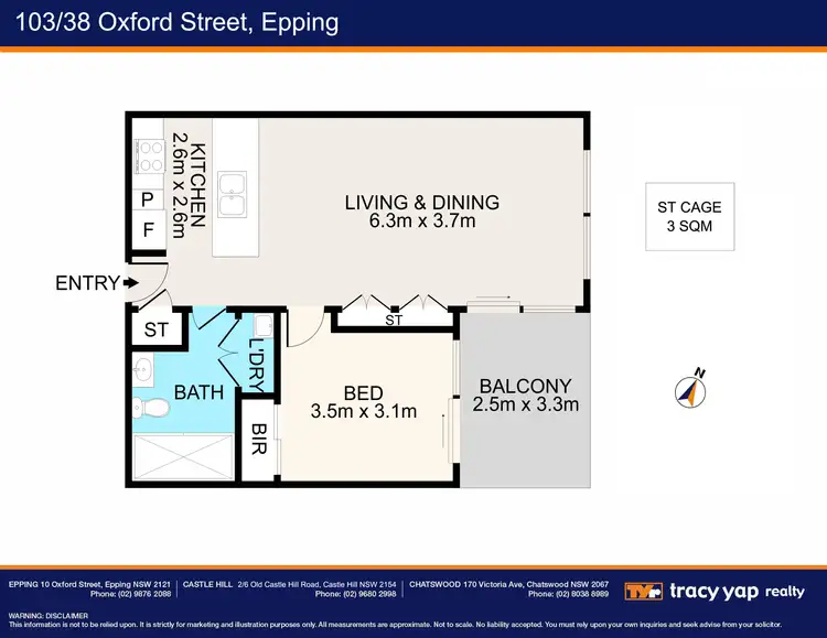 Floorplan of Homely apartment listing, 103/38 Oxford Street, Epping NSW 2121