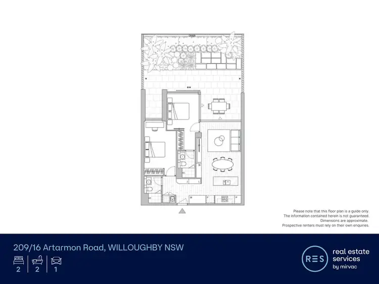 Floorplan of Homely apartment listing, 209/16 Artarmon Road, Willoughby NSW 2068