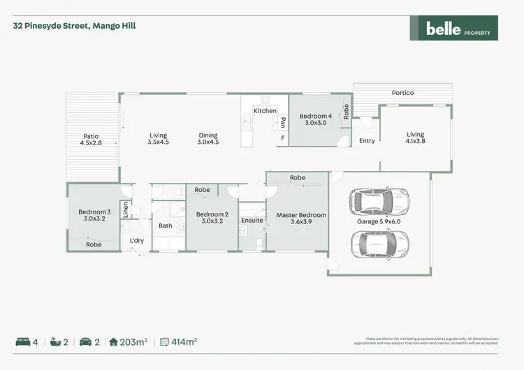 Floorplan of Homely house listing, 32 Pinesyde Street, Mango Hill QLD 4509