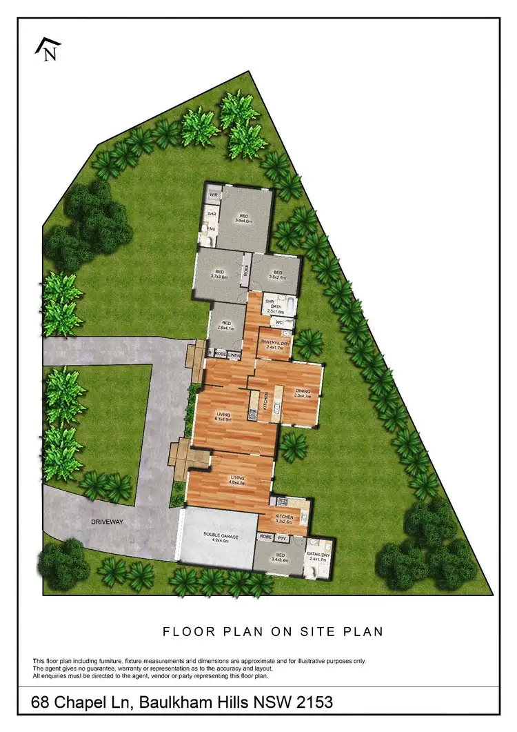Floorplan of Homely house listing, 68 Chapel Lane, Baulkham Hills NSW 2153