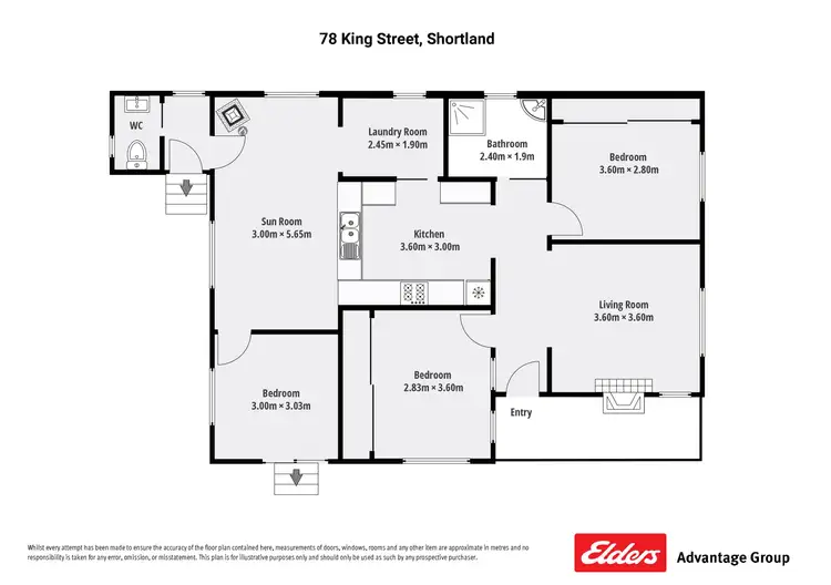 Floorplan of Homely house listing, 78 King Street, Shortland NSW 2307