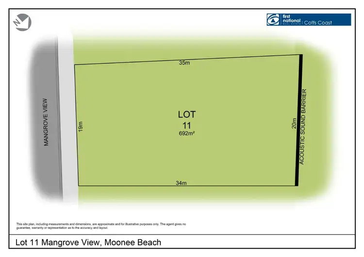 Floorplan of Homely land listing, LOT 11 Mangrove View, Moonee Beach NSW 2450