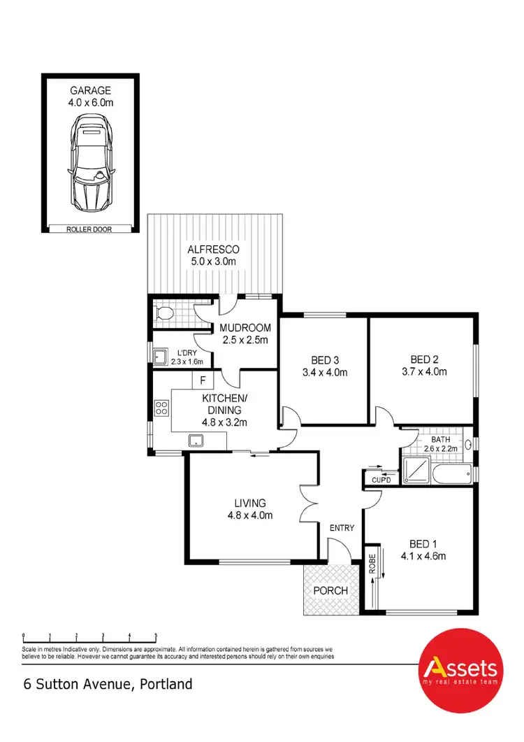 Floorplan of Homely house listing, 6 Sutton Avenue, Portland VIC 3305