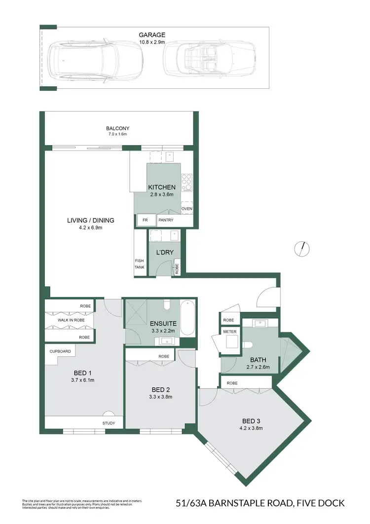 Floorplan of Homely apartment listing, 51/63A Barnstaple Road, Five Dock NSW 2046