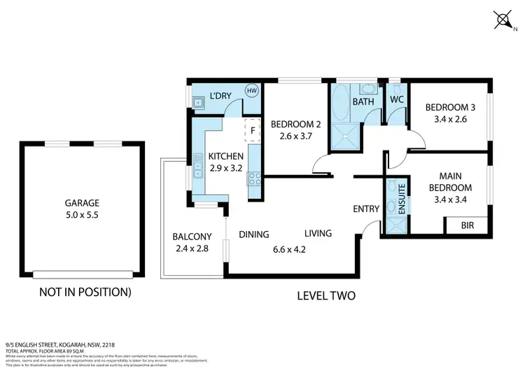 Floorplan of Homely unit listing, 9/5-7 English Street, Kogarah NSW 2217