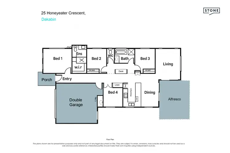 Floorplan of Homely house listing, 25 Honeyeater Crescent, Dakabin QLD 4503