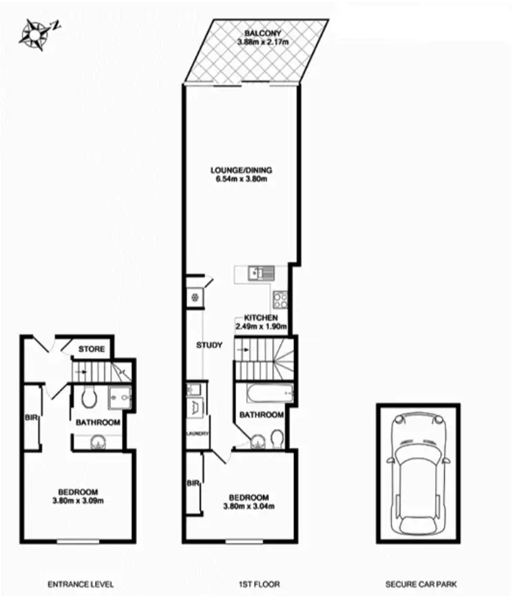 Floorplan of Homely apartment listing, L10/274 Botany Road, Alexandria NSW 2015