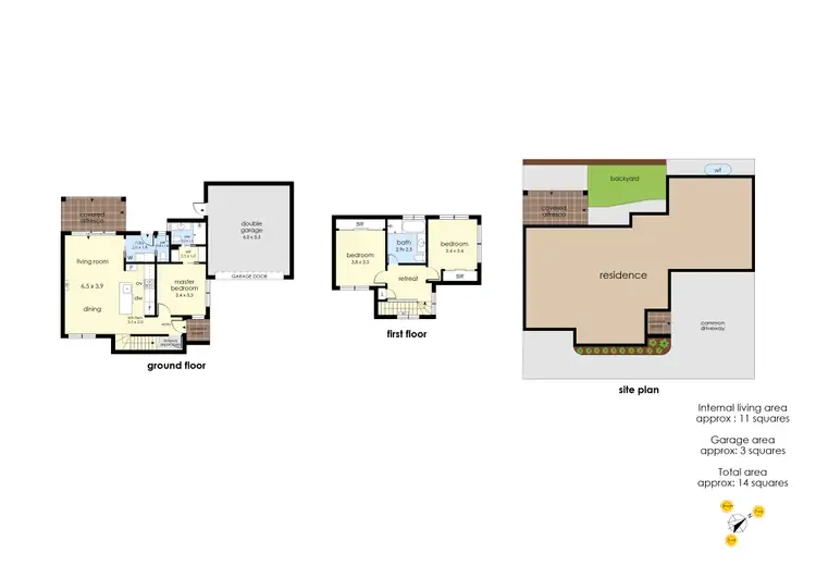 Floorplan of Homely townhouse listing, 2/6 Lorraine Street, Frankston VIC 3199