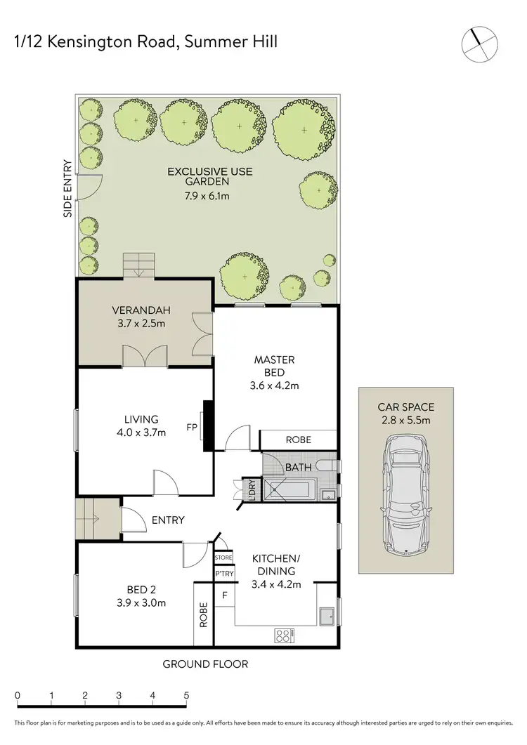 Floorplan of Homely apartment listing, 1/12 Kensington Road, Summer Hill NSW 2130