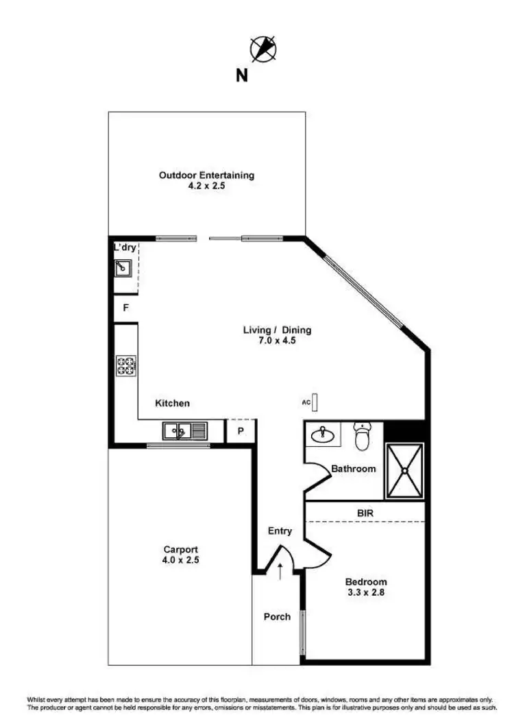 Floorplan of Homely apartment listing, 4/21 Sumers Street, Laverton VIC 3028