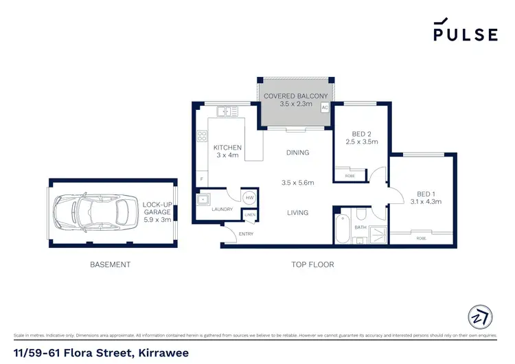 Floorplan of Homely apartment listing, 11/59-61 Flora Street, Kirrawee NSW 2232