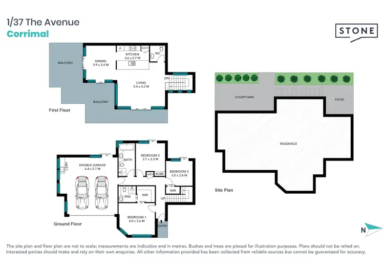 Floorplan of Homely townhouse listing, 1/37 The Avenue, Corrimal NSW 2518