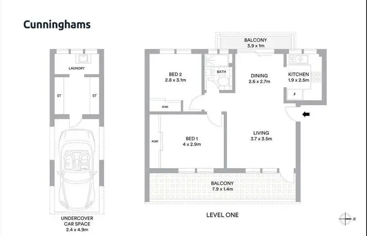 Floorplan of Homely apartment listing, 13/10 Queens Parade, Newport NSW 2106